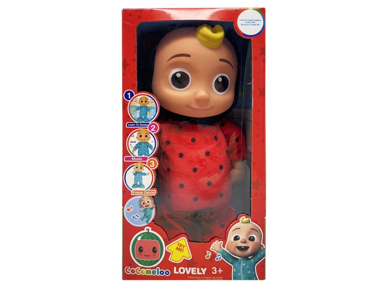 22 Inch B/O Solid Cocomelon JJ Boy Doll(Ladybug)