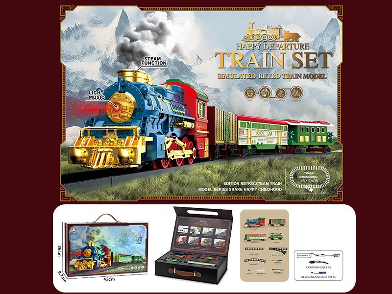 Classical Steam Electric Rail Train Toy(Christmas)