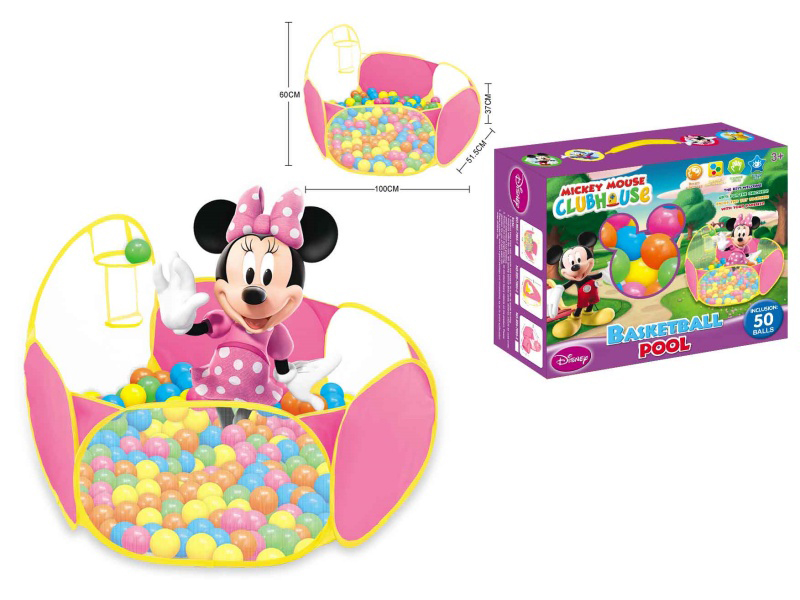 A 100CM Disney Basketball Pool With 50 6CM Ocean Ball