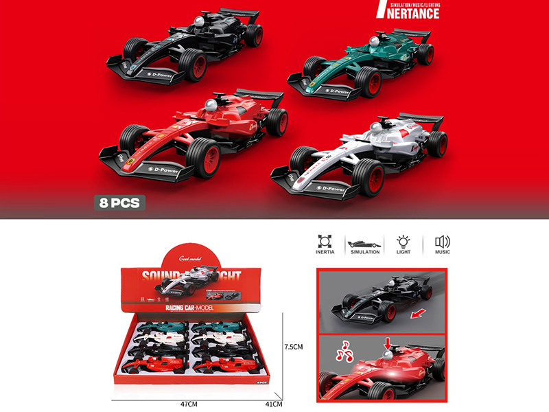 Friction F1 Racing Car With Sound And Light