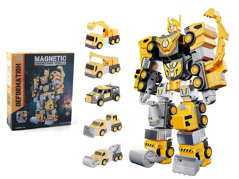 Magnetic Transformation Engineering Robot
