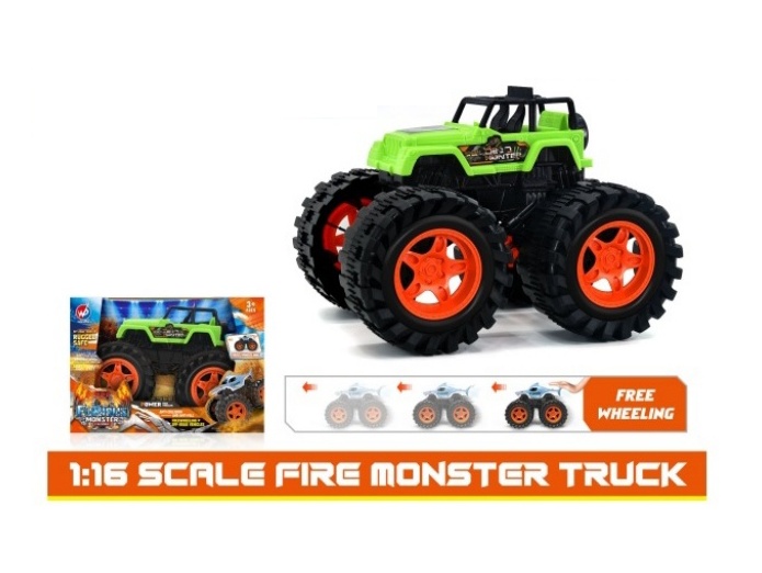 1:16 Hot Wheels Dinosaur Jeep Inertia Car
