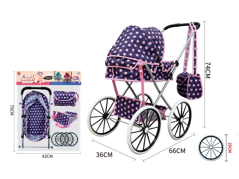 Thick Cloth Iron Baby Stroller Toy