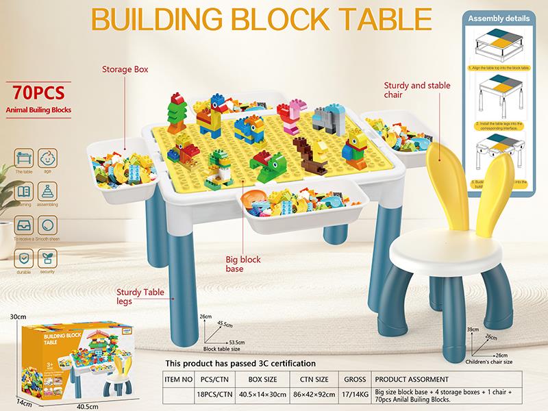 Large Particle Building Block Table