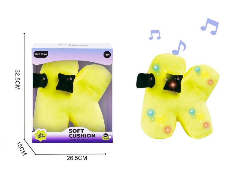 Alphabetic Plush Soothing Pillow - K