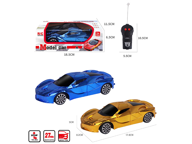 1:24 2CH Remote Control Ferrari Car Model(Electroplating)