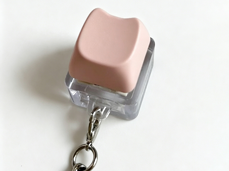 1-Key Keyboard Keychain - With Light