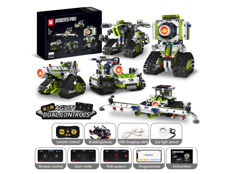 Remote Control 5 In 1 Robot Building Blocks