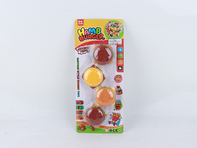 Pull Back Hamburger Toys 4pcs