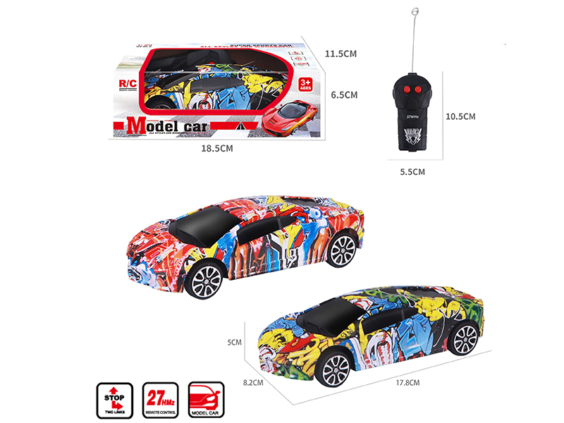 1:24 2CH Remote Control Lamborghini Car Model(Graffiti)