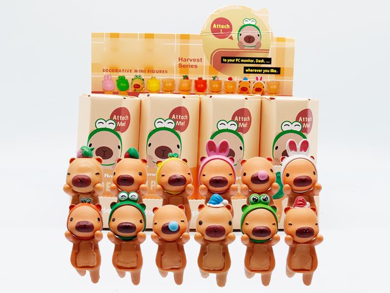 Capybara Decorative Mini Figures 12pcs