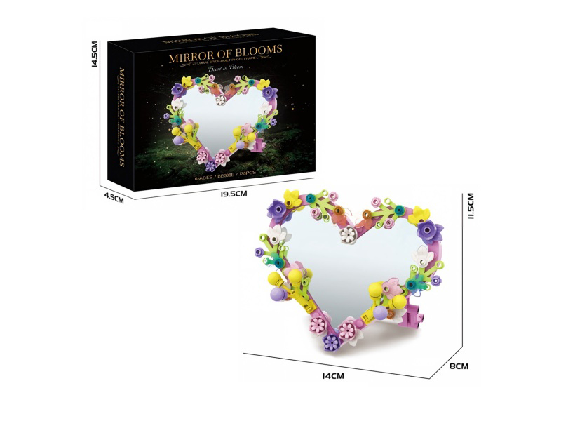 Diy Building Block Heart Corner Flowers 133 Pieces