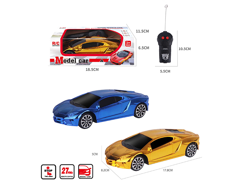 1:24 2CH Remote Control Lamborghini Car Model(Electroplating)