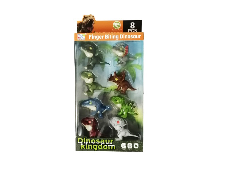 8 Pcs Of Hand-Biting Dinosaur