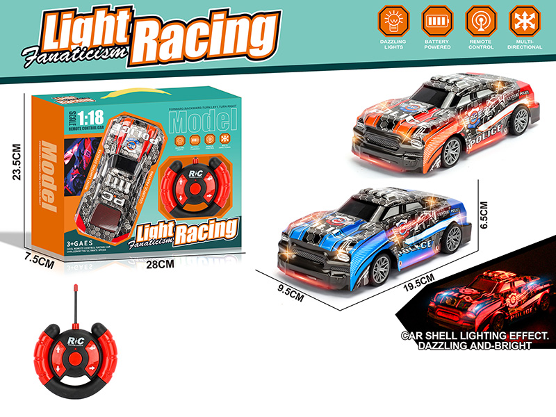 1:18 4CH R/C Racing Car(Not Included Batteries)