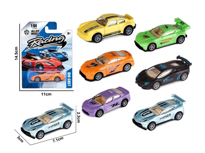 1:64 Slide Alloy Sports Cars