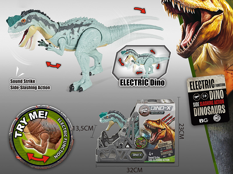 Electric Dilophosaurus Toy With Action, Sound And Lights