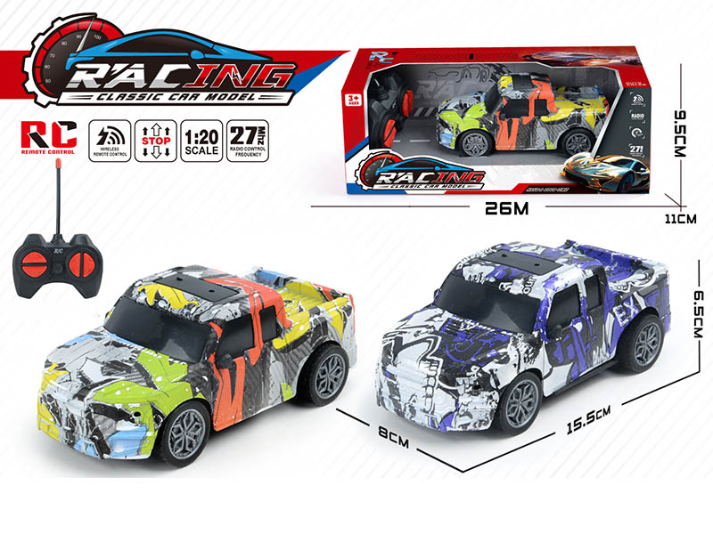 4CH Remote Control Graffiti Car(Not Included Batteries)