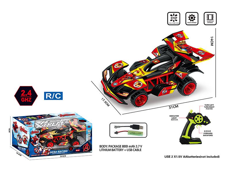 1:12 4CH 2.4G Remote Control Semi-High Speed Iron Man Racing Car(Included Batteries)