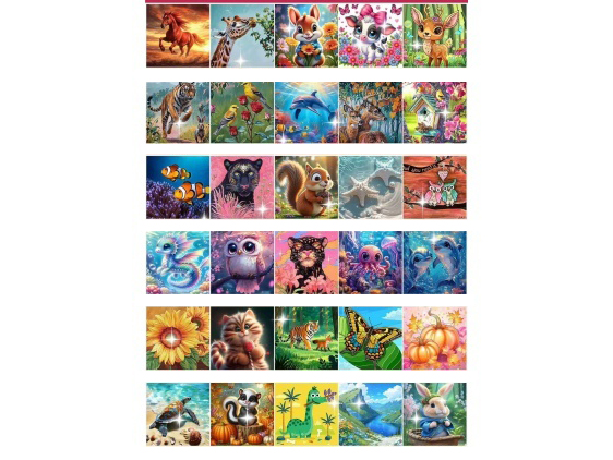 Animal Infringement-Free Series - Diamond Sticker Diy Handmade With Picture Frame 5D Diamond Painting 20X20