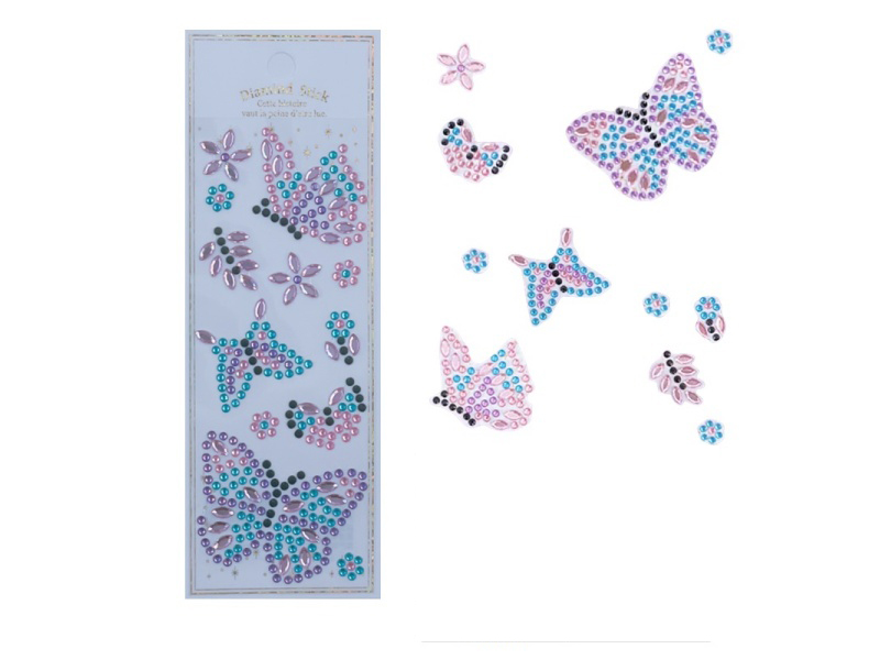 3D Butterfly Diamond Stickers