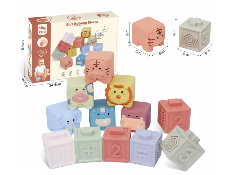 Animal & Constellations Numbers Soft Building Blocks 12pcs