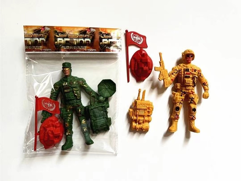 12cm Soldier + 1 Flag + 1 Accessories