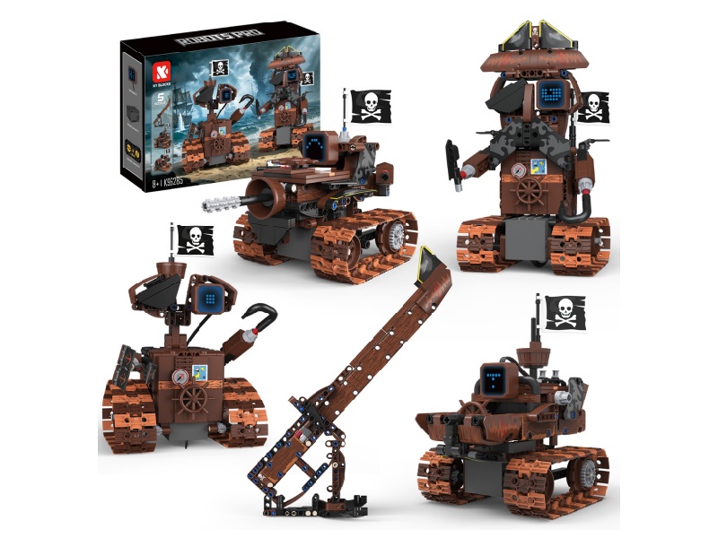 Remote Control 5 In 1 Pirate Wally Robot Building Blocks