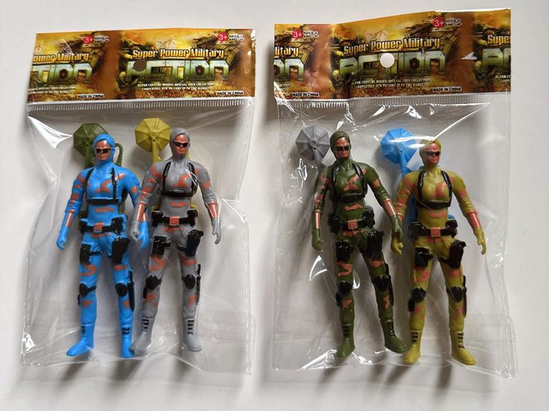 9CM Female Soldier 2pcs With Accessories