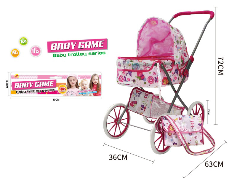 Double Layer Cloth Stroller Toy(Large Wheel)