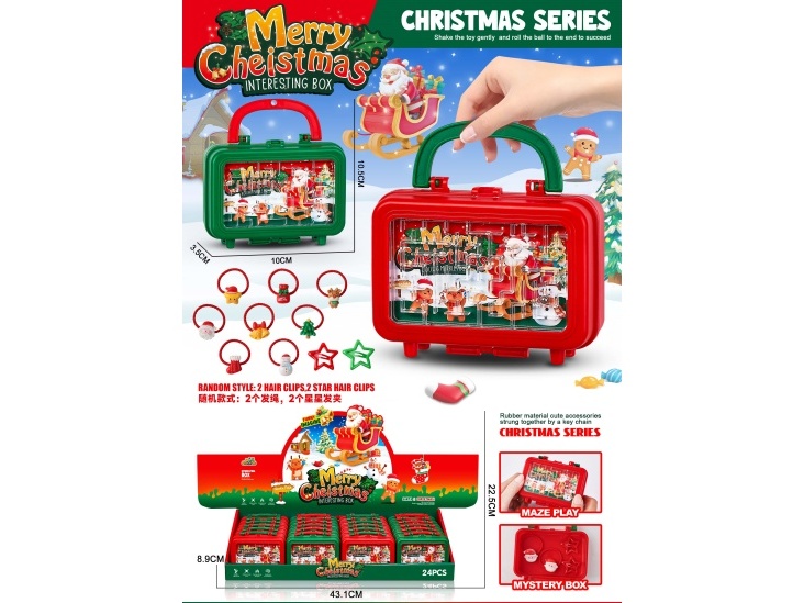 Christmas Girl Accessories Set, Children'S Hair Accessories, Hair Clips, Hair Ties