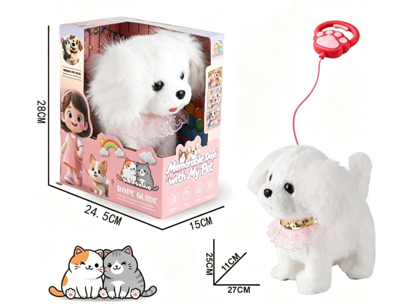 Wire Control Tongue-Out Pets - White Poodle