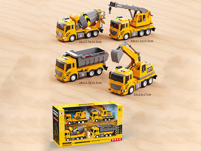 Friction Engineering Truck 4 In 1 Set