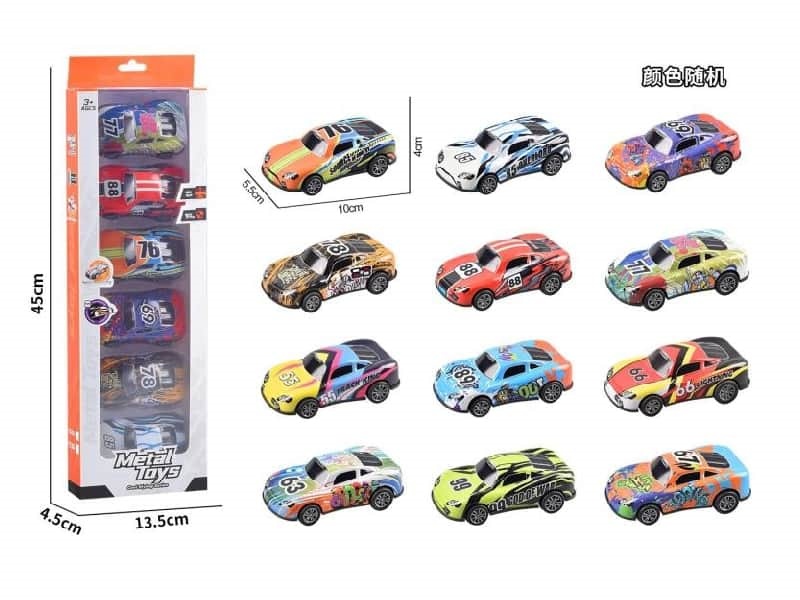 Pull Back Light Alloy Racing Car