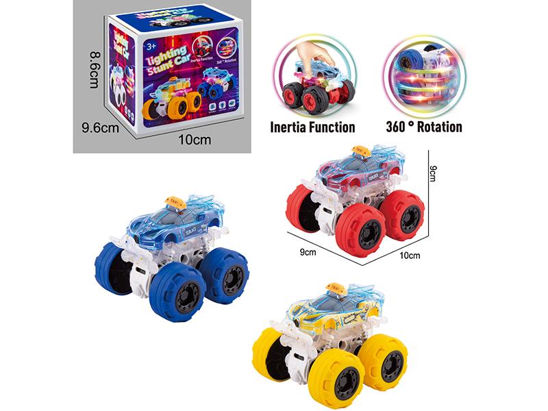 Dual Friction Stunt Bugatti Taxi Car With Lights 1pcs
