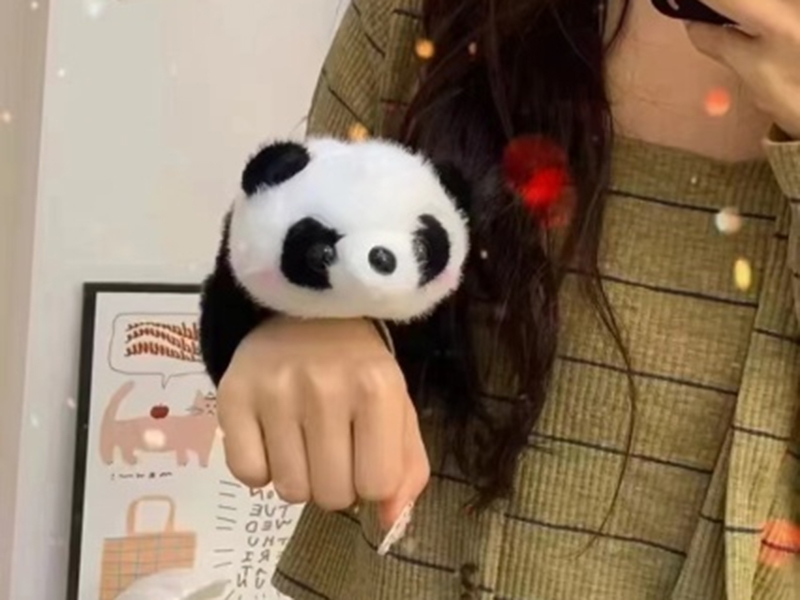 Panda Plush Snap Bracelets