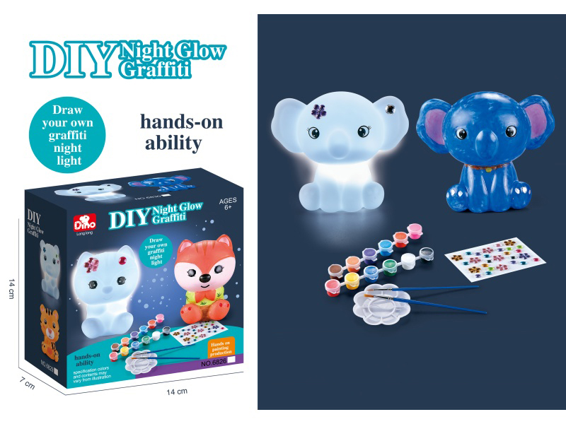 Diy Vinyl Puzzle Graffiti Night Light