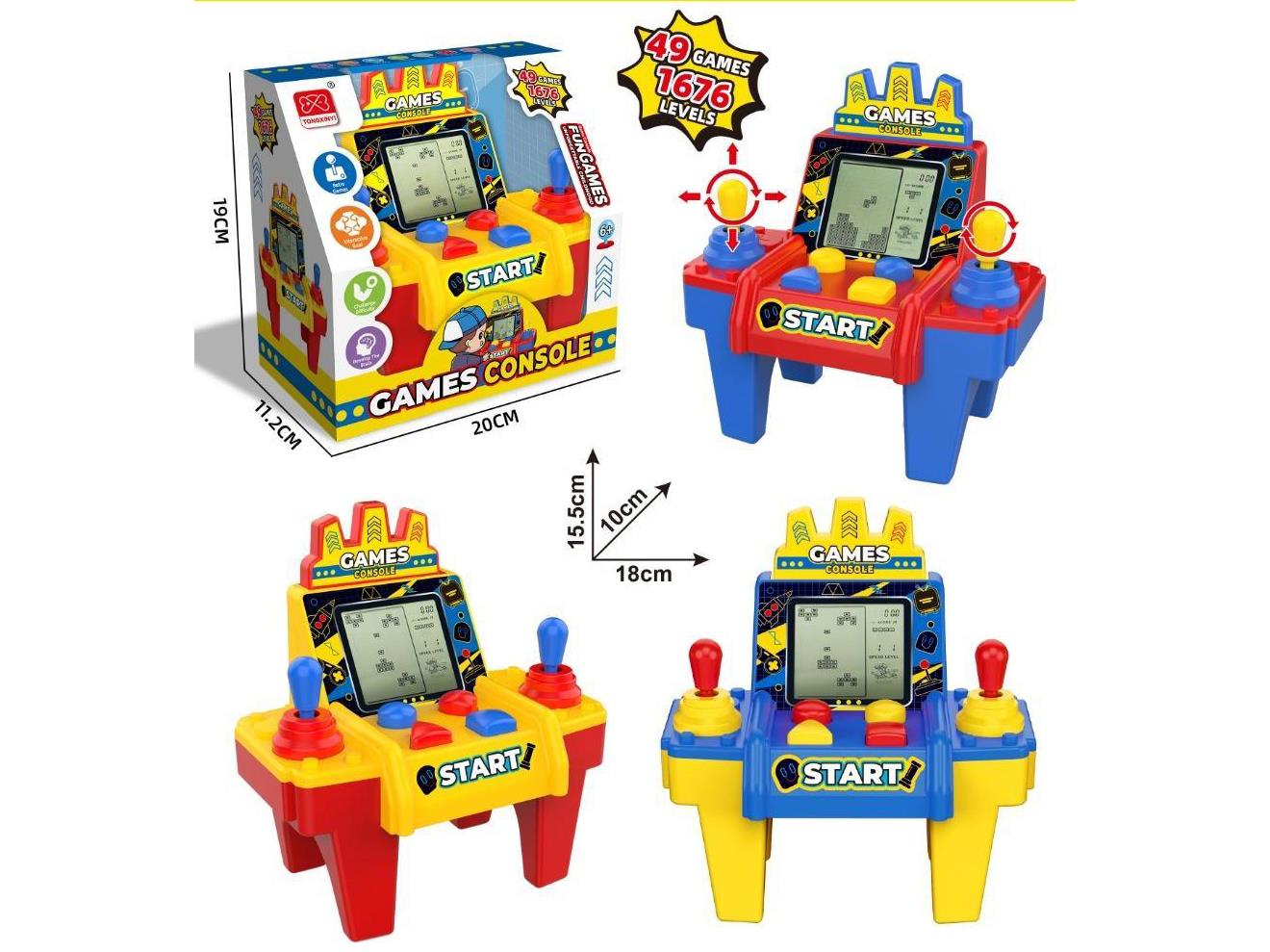 Gcc3D Dual Joystick Super Arcade Puzzle Game Console