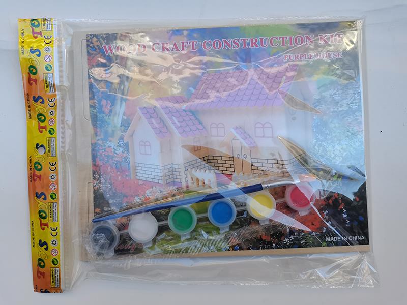 3D Wooden Puzzle DIY Color Drawing Toy