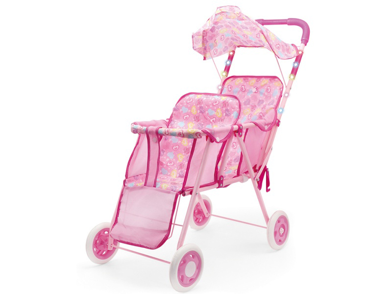 Iron Lighted Baby Stroller