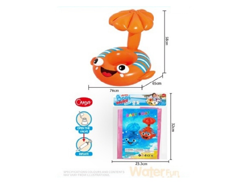 Children'S Swimming Ring [Mushroom Boat]