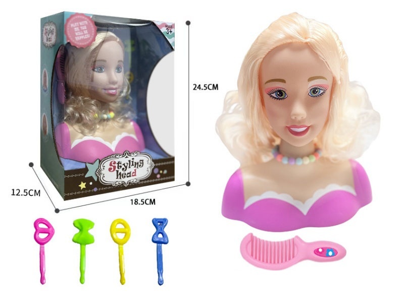 A Set Of 23Pieces Of Half-Body Doll Hairdressing Toys