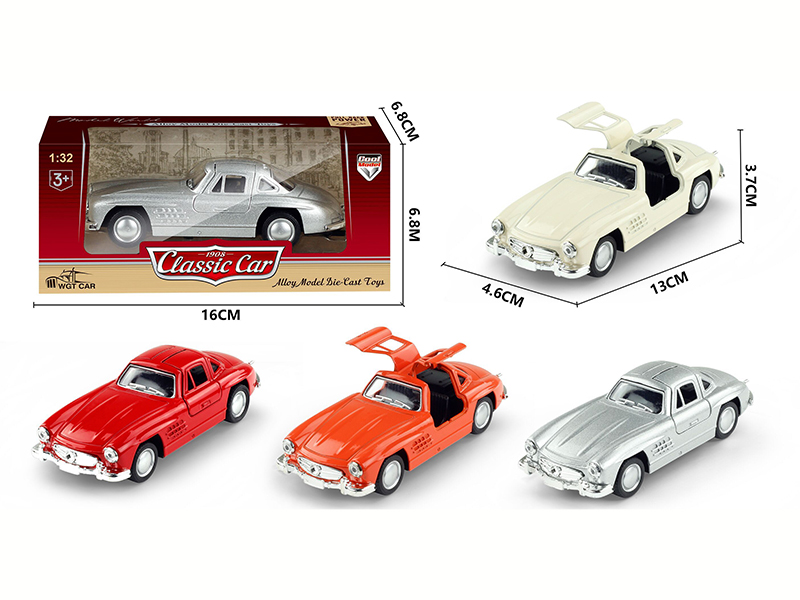 1:32 Alloy Pull Back Simulated Vintage Car - Benz