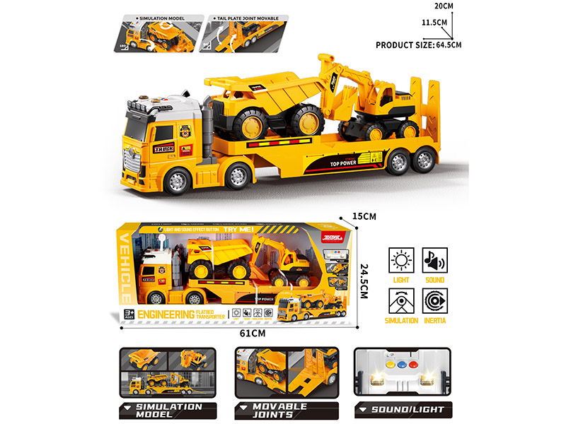 Friction Engineering Flatbed Transport Truck