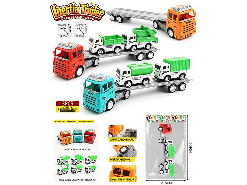 Friction Trailer + Sanitation Truck