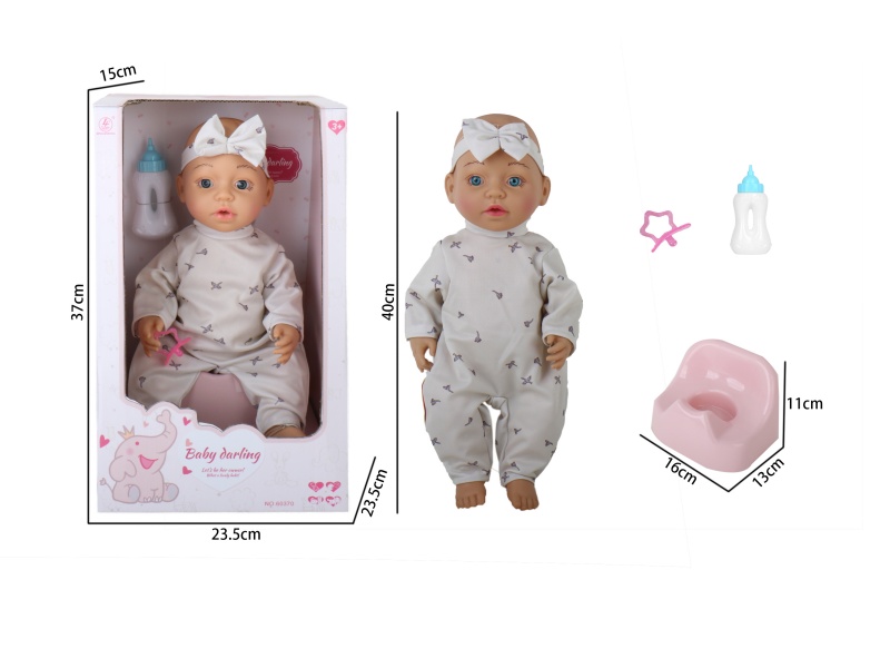 16-Inch Full-Body Rubber Hands-Injected Body Direct Urination Doll