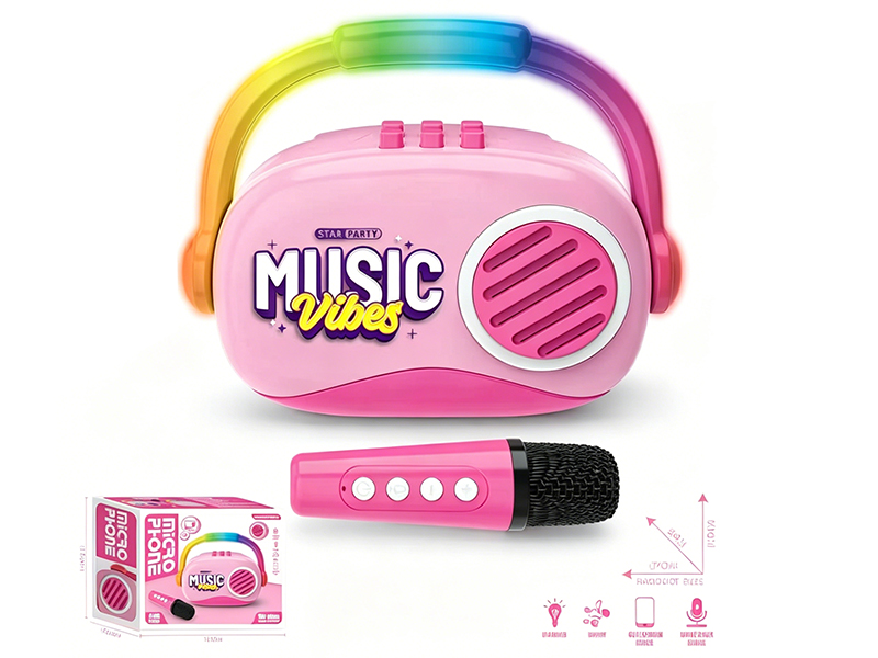Bluetooth Radio With Lights And Music + Microphone