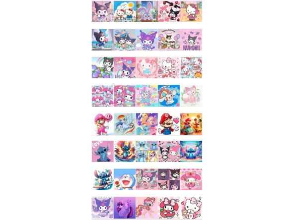 Cartoon Animation Cartoon Series Bkn Diamond Sticker Painting Diy Handmade With Frame And 5D Diamond Painting 20X20