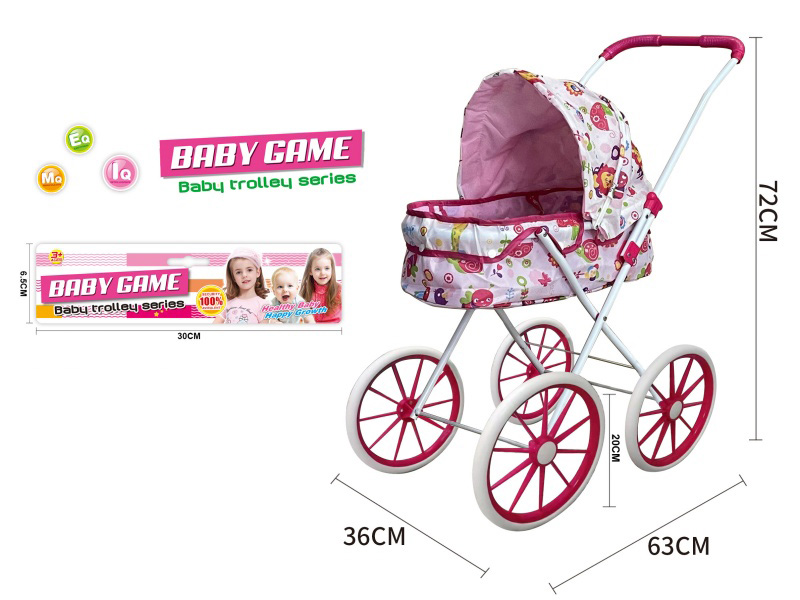Double Layer Cloth Stroller Toy(Large Wheel)