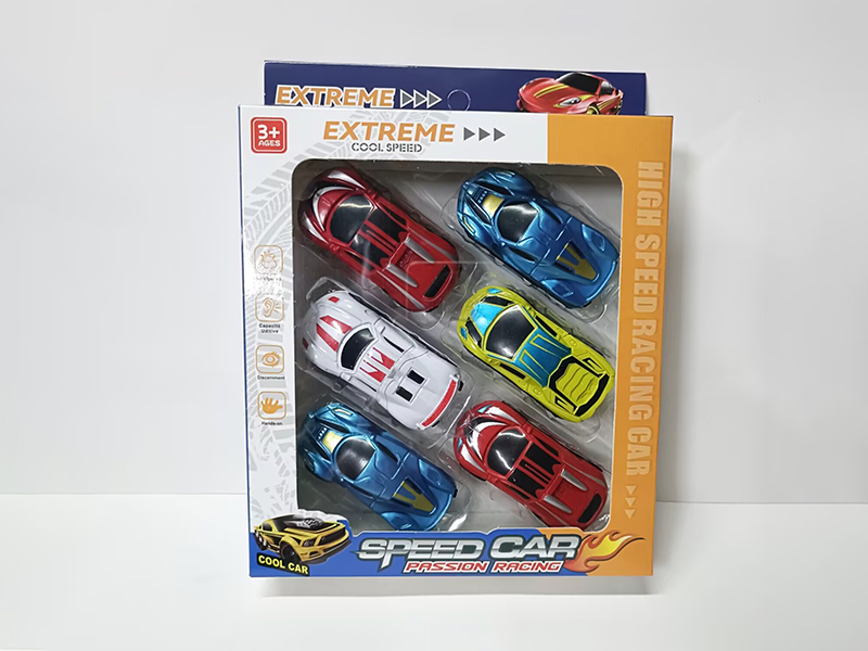 6pcs Slide Cars